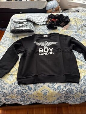 BOY LONDON Black Logo Crewneck Sweatshirt